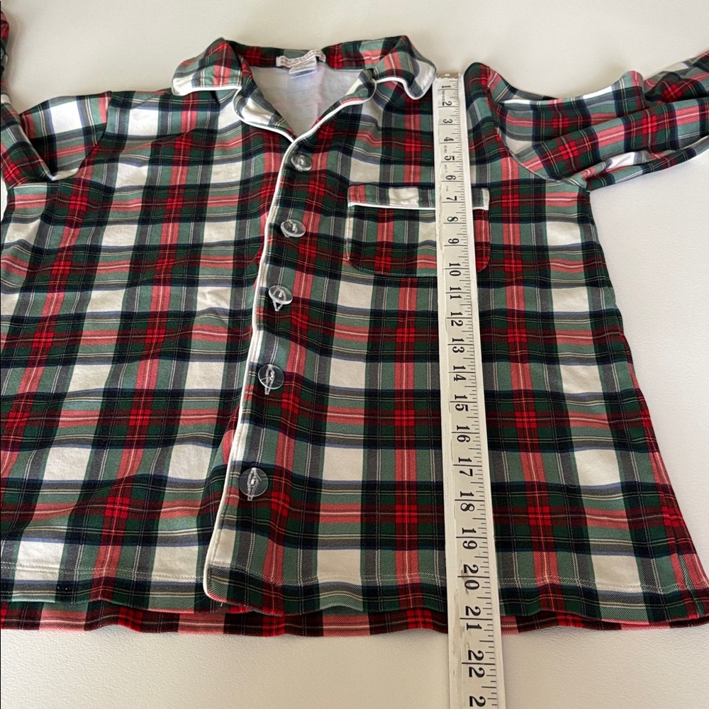 The Beaufort Bonnet Company Pajama Set Aiken Plaid Pima Cotton Holiday Size XS - Picture 10 of 14